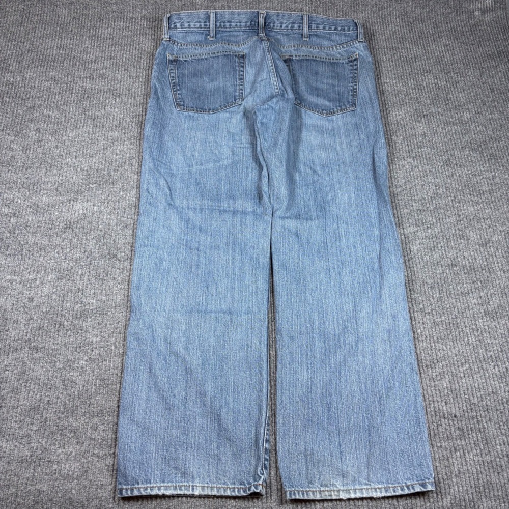 Old Navy Mens Blue Denim Straight Leg Jeans Size 36x32 Light Wash Cotton